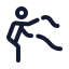 Workoutbattleropes icon with stroke rounded style
