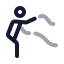 Workoutbattleropes icon with twotone rounded style