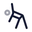 Workoutgymnastics icon with twotone rounded style