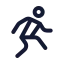 Workoutsport icon with stroke rounded style