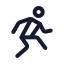 Workoutsport icon with stroke standard style