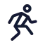 Workoutsport icon with stroke standard style
