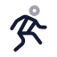 Workoutsport icon with twotone rounded style