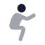 Workoutsquats icon with bulk rounded style