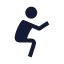Workoutsquats icon with solid sharp style