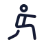 Workoutwarmup icon with stroke standard style
