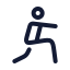 Workoutwarmup icon with stroke standard style