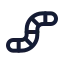 Worm icon with stroke rounded style