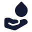 Wudu icon with solid rounded style