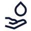 Wudu icon with stroke sharp style