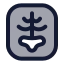 Xray icon with duotone rounded style
