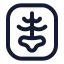 Xray icon with stroke rounded style