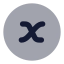 Xvariablecircle icon with bulk rounded style