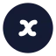 Xvariablecircle icon with solid standard style