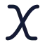 Xvariable icon with solid standard style