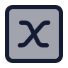X Variable Square icon preview