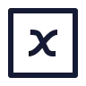 X Variable Square icon preview