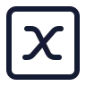 X Variable Square icon preview