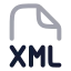 Xml icon with twotone rounded style