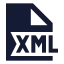 Xml icon with solid sharp style