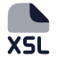 Xsl icon with bulk rounded style