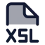 Xsl icon with duotone standard style