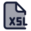 Xsl icon with duotone standard style