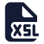 Xsl icon with solid standard style
