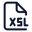 Xsl icon with stroke standard style
