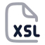 Xsl icon with twotone rounded style