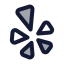 Yelp icon with duotone standard style