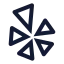 Yelp icon with stroke sharp style