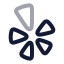 Yelp icon with twotone rounded style