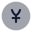 Yencircle icon with bulk rounded style