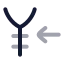 Yenreceive icon with twotone rounded style