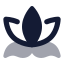 Yoga icon with bulk rounded style