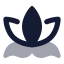 Yoga icon with bulk rounded style