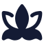 Yoga icon with solid standard style