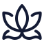 Yoga icon with stroke standard style
