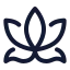 Yoga icon with stroke standard style