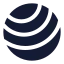 Yogaball icon with solid sharp style