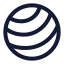 Yogaball icon with stroke standard style