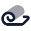 Yogamat icon with bulk rounded style