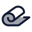 Yogamat icon with duotone standard style