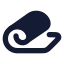 Yogamat icon with solid rounded style