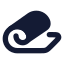 Yogamat icon with solid rounded style