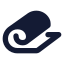 Yogamat icon with solid standard style