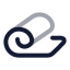 Yogamat icon with twotone rounded style