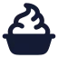 Yogurt icon with solid rounded style