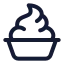 Yogurt icon with stroke standard style